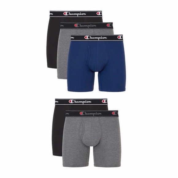 Champion Elite XL Boxer Brief 5-pack X-Temp Black Gray Blue Trunks Underwear NWT - Picture 4 of 11